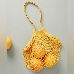 ANTHROPOLOGIE Filt French Market Tote Bag in Golden Yellow